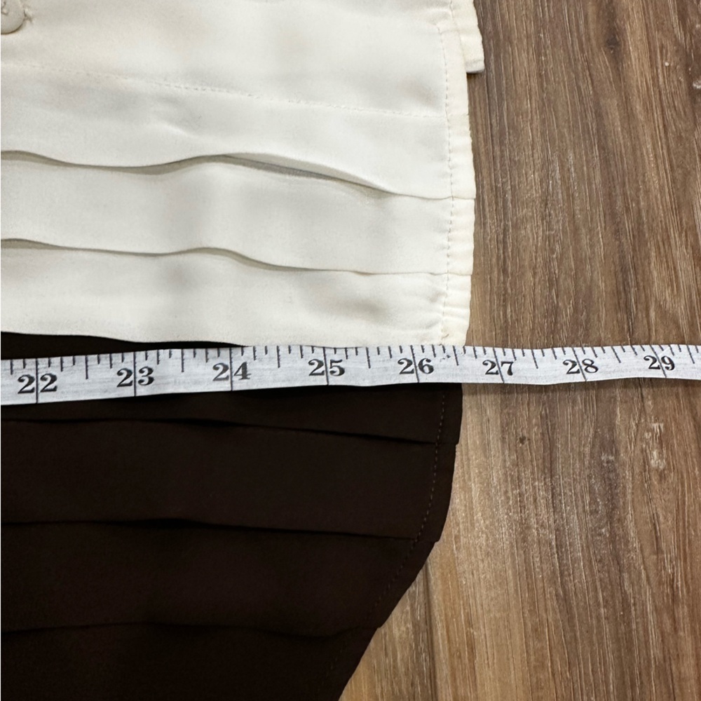Tuckernuck India Hicks Chocolate Ivory Grove Long Sleeve Button Down Blouse NWOT - Picture 9 of 12